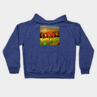 Fantastic Garden of Magic Tulips Kids Hoodie